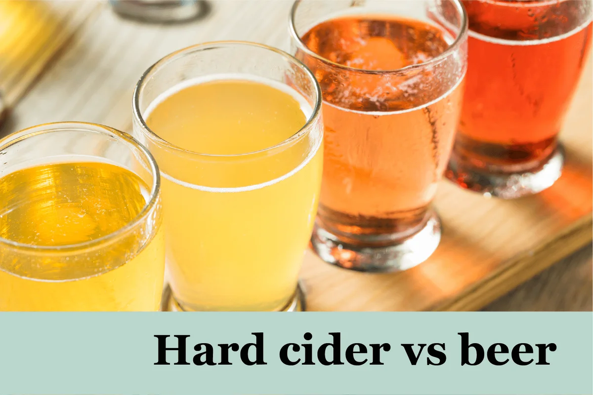 Refreshing Hard Cider Flight of Beers to Drink
