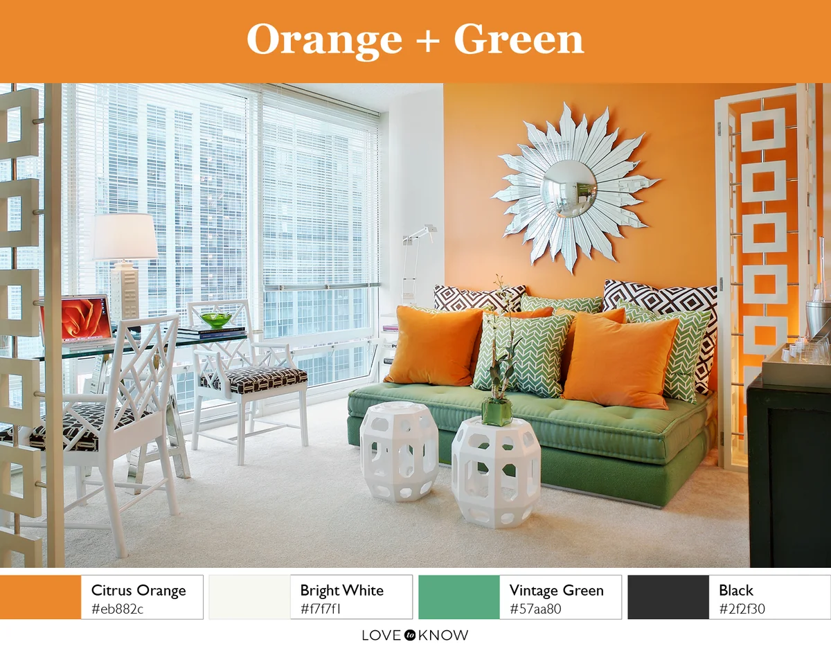 Orange + Green Color Palette