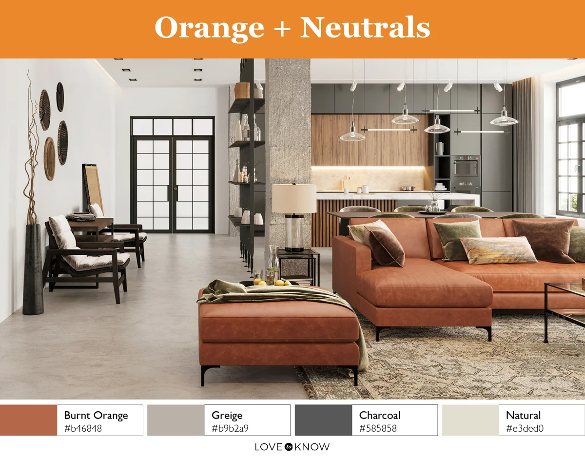 Orange + Neutrals Color Palette