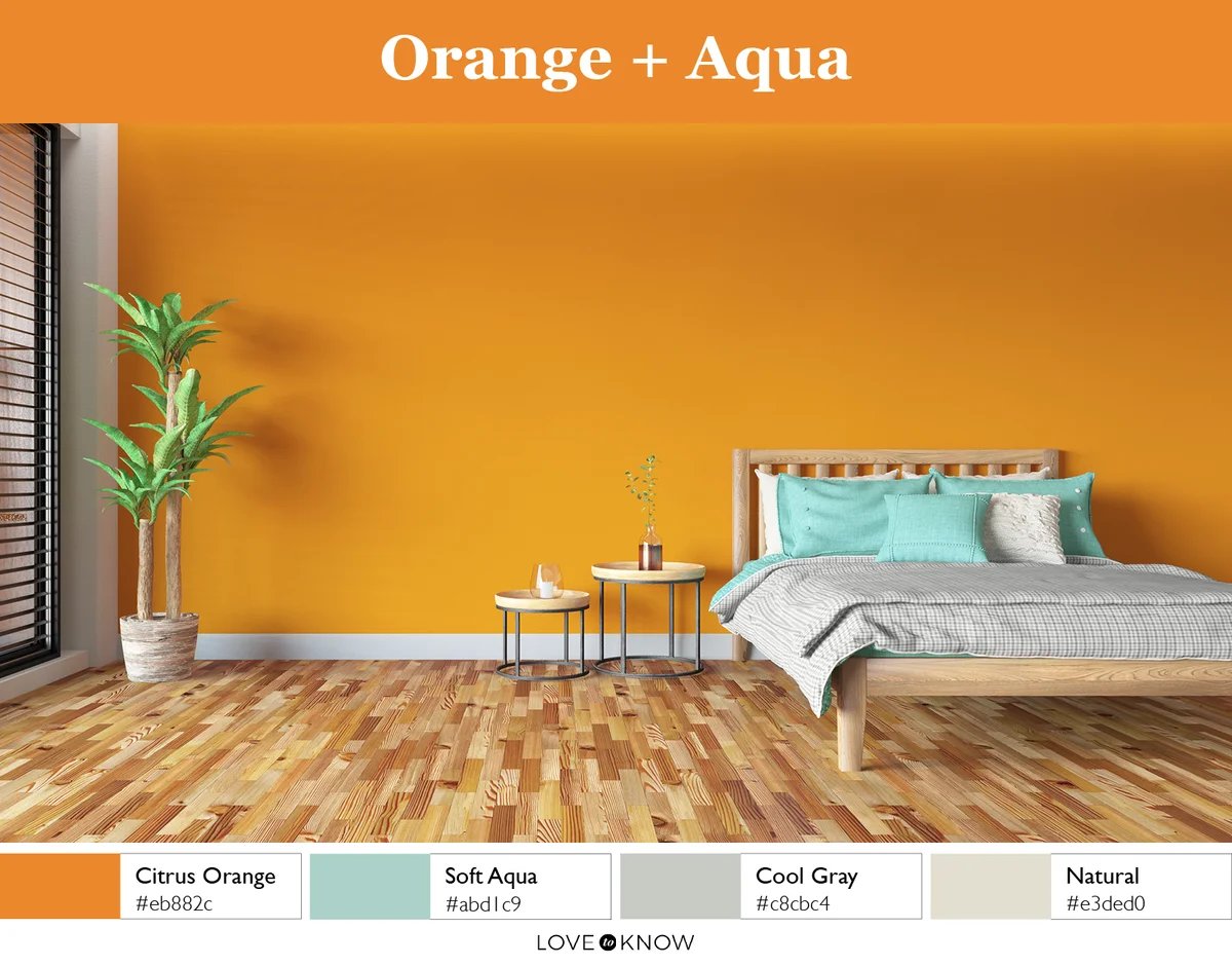 Orange + Aqua Color Palette
