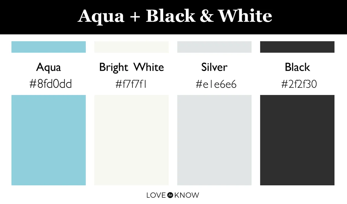 Black and white color palette