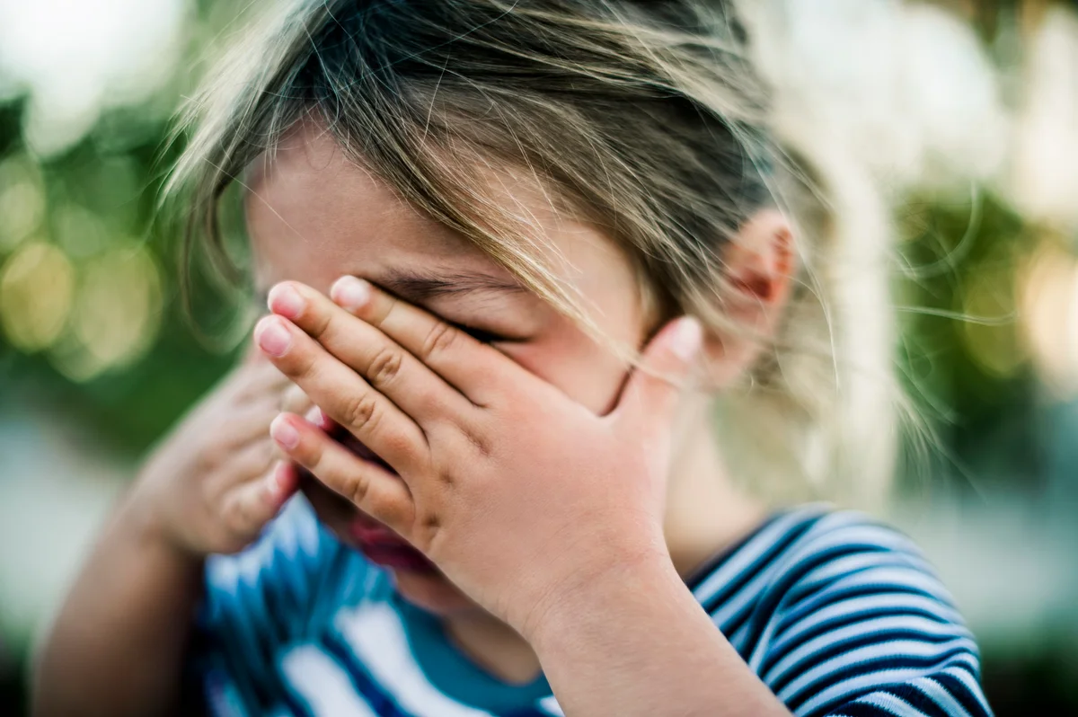 toddler crying