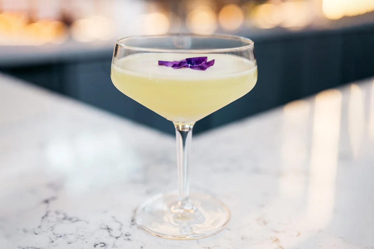 Close up of fresh cocktail