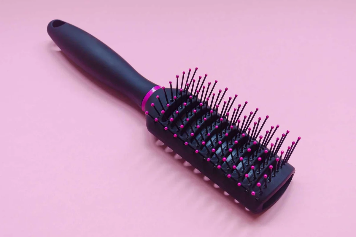 plastic hair brush