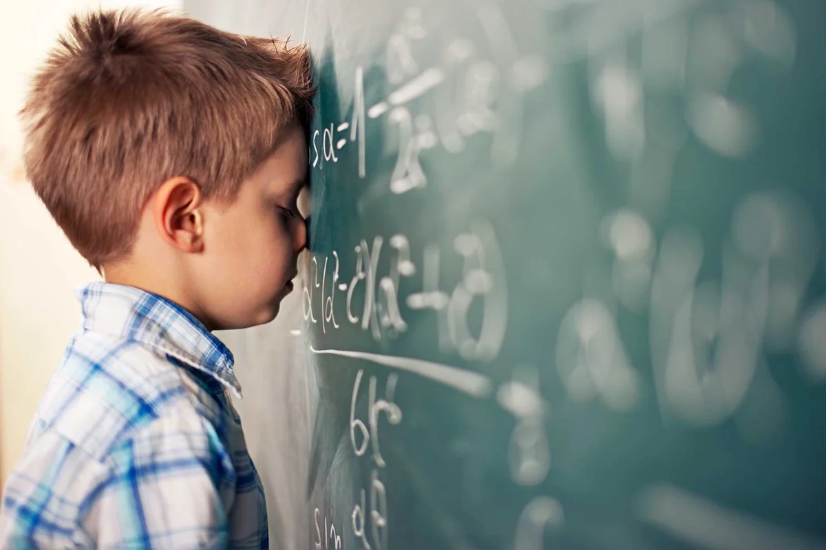 boy overwhelmed on first day of school