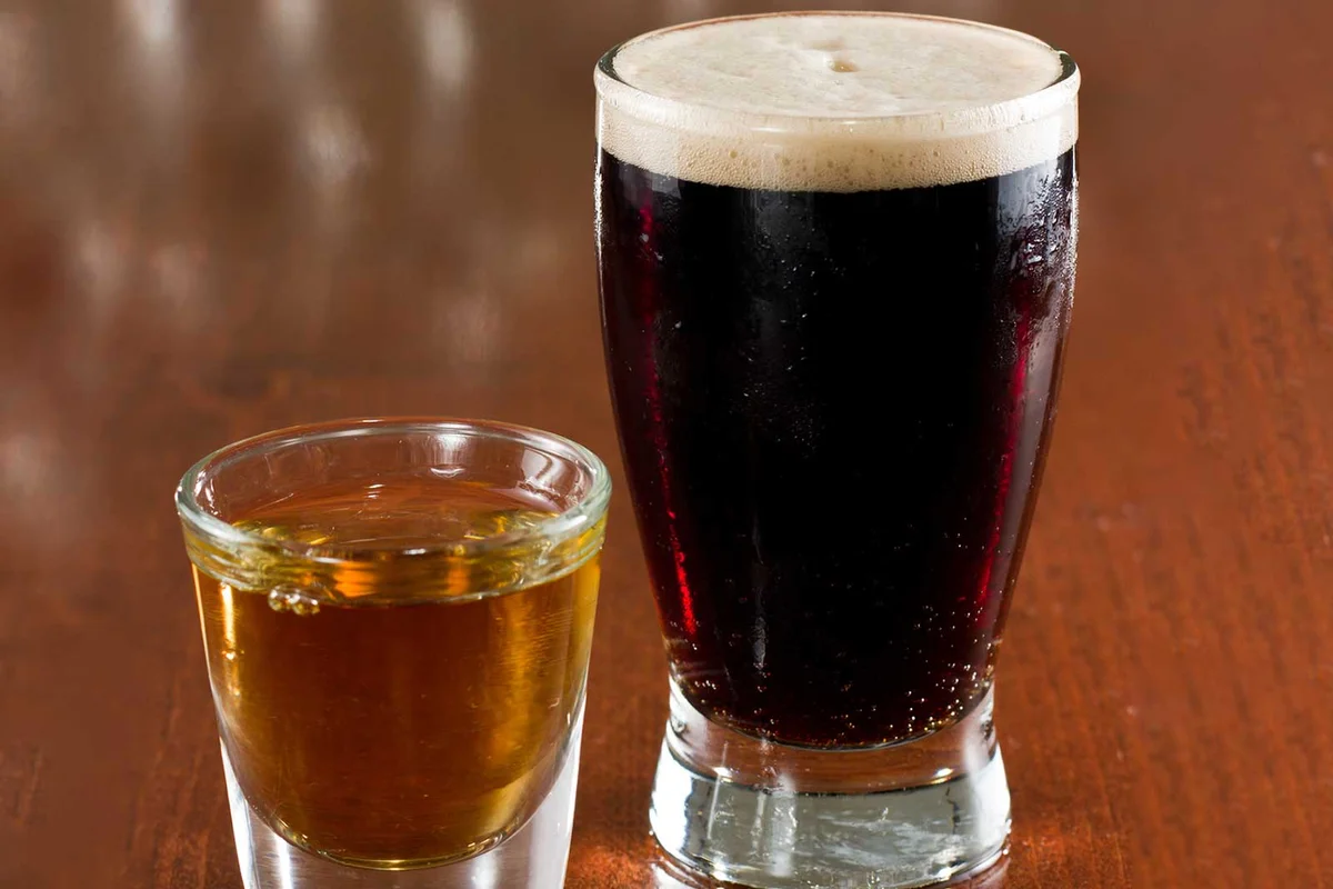 backfire on the freeway shot rum stout beer chaser