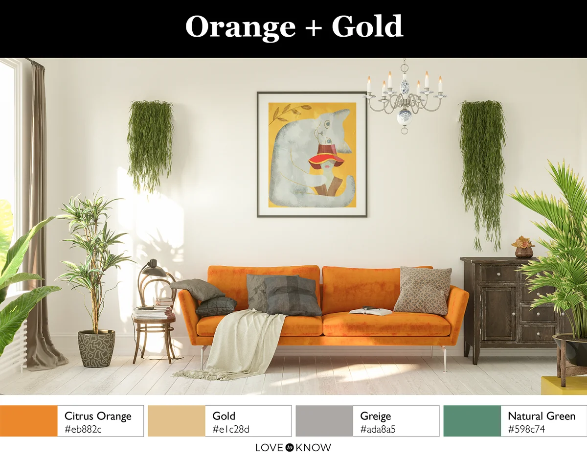 Living room in retro style