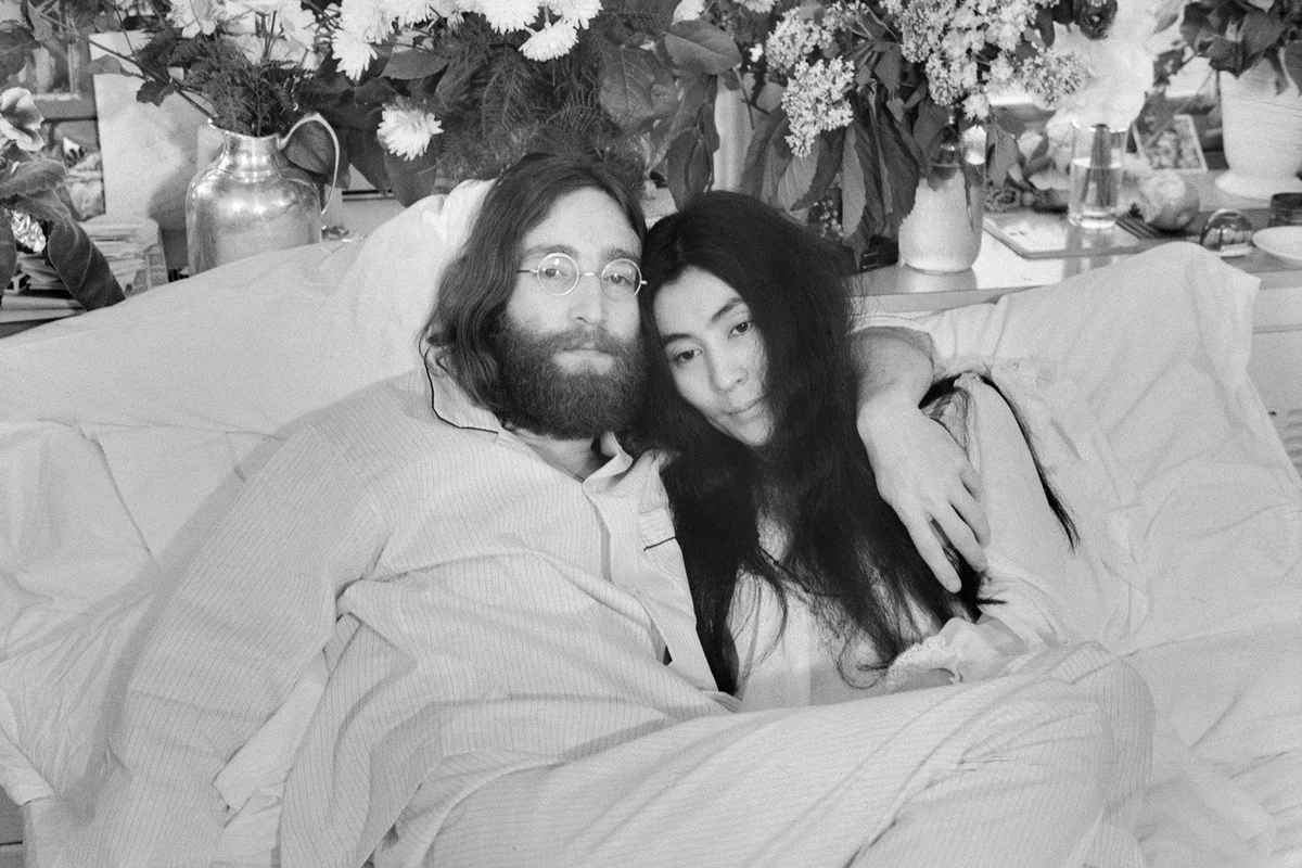 John Lennon and Yoko Ono - Getty Editorial Use