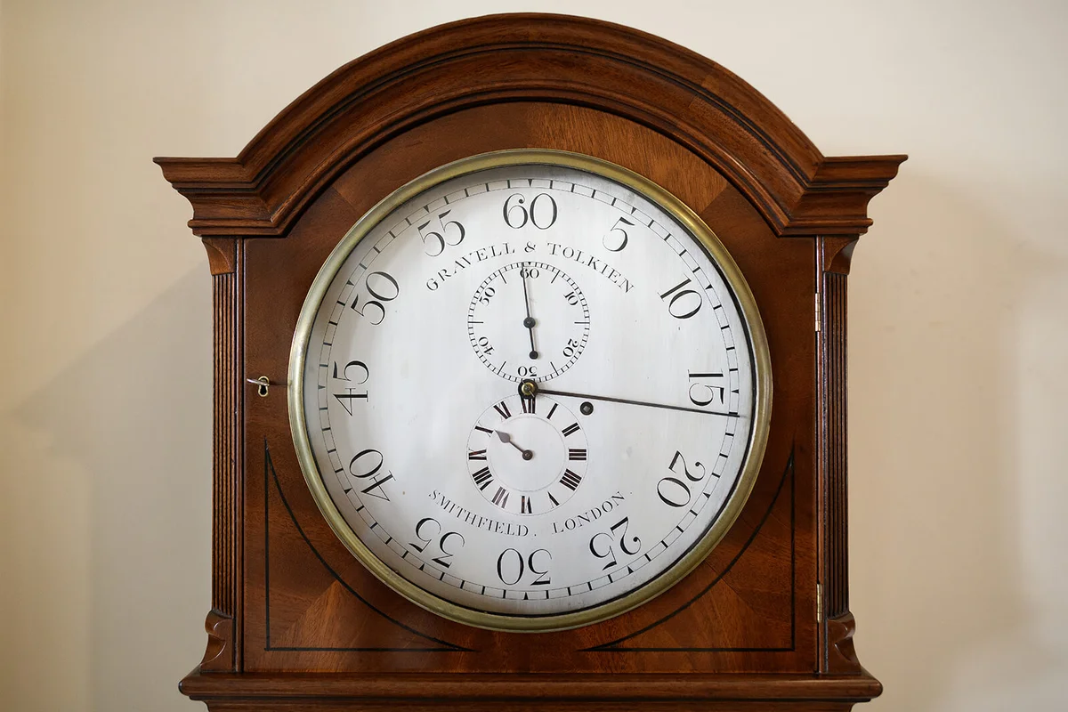 The face of a Gravell and Tolkien grandfather clock | Getty Editorial Use
