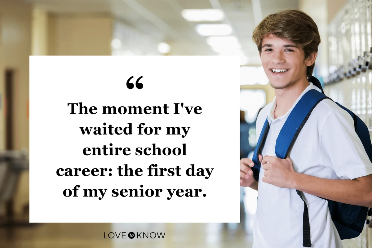 Last First Day of School Caption for Seniors
