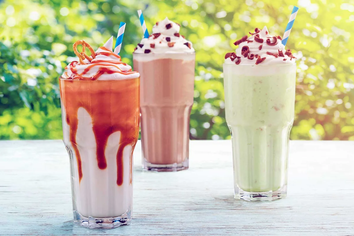 three adult milkshakes