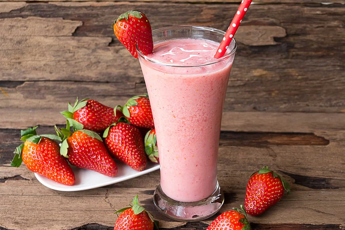 spiked strawberry milkshake