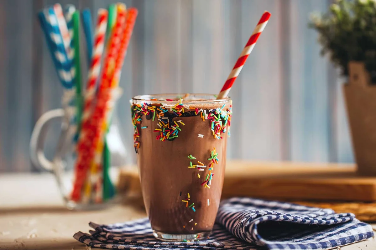 boozy birthday cake milkshake
