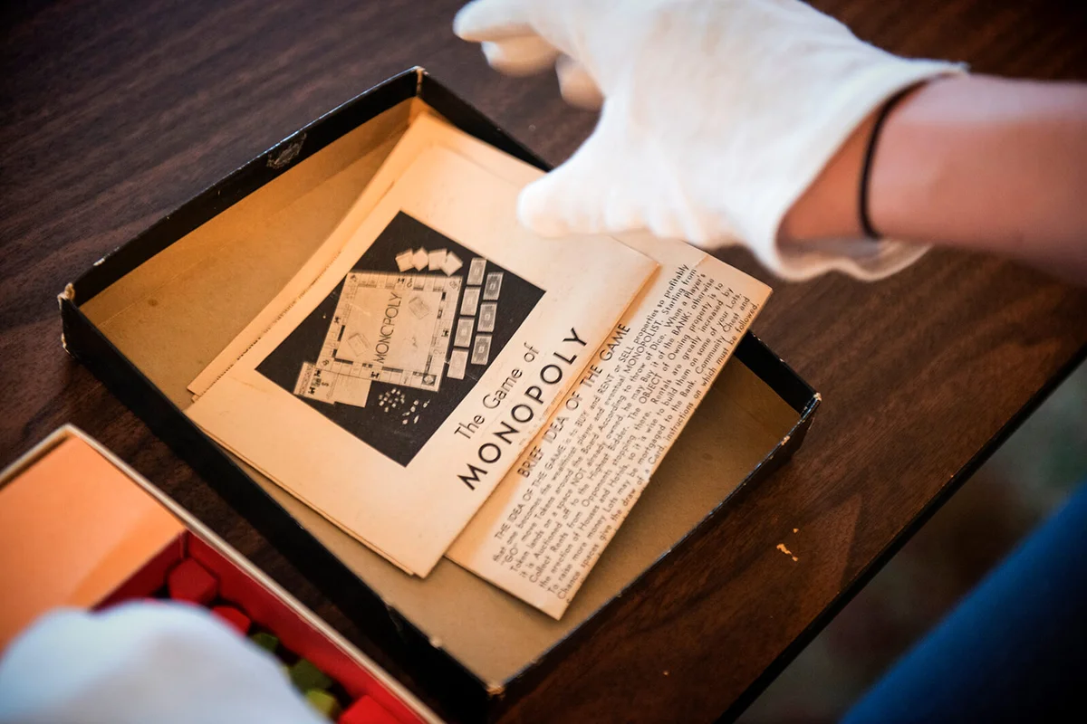 A rare sight of a 1930's version of Monopoly at the Woodrow Wilson House for the monthly Vintage Game Night | Getty Editorial Use