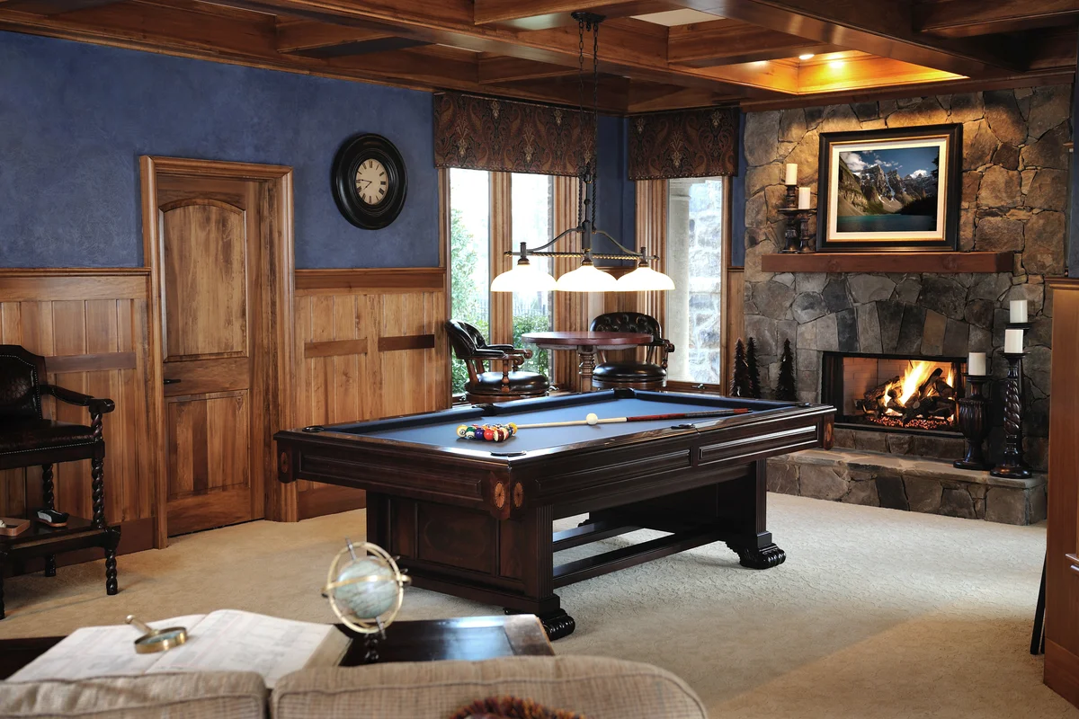 Pool Table in Bonus Room Interior