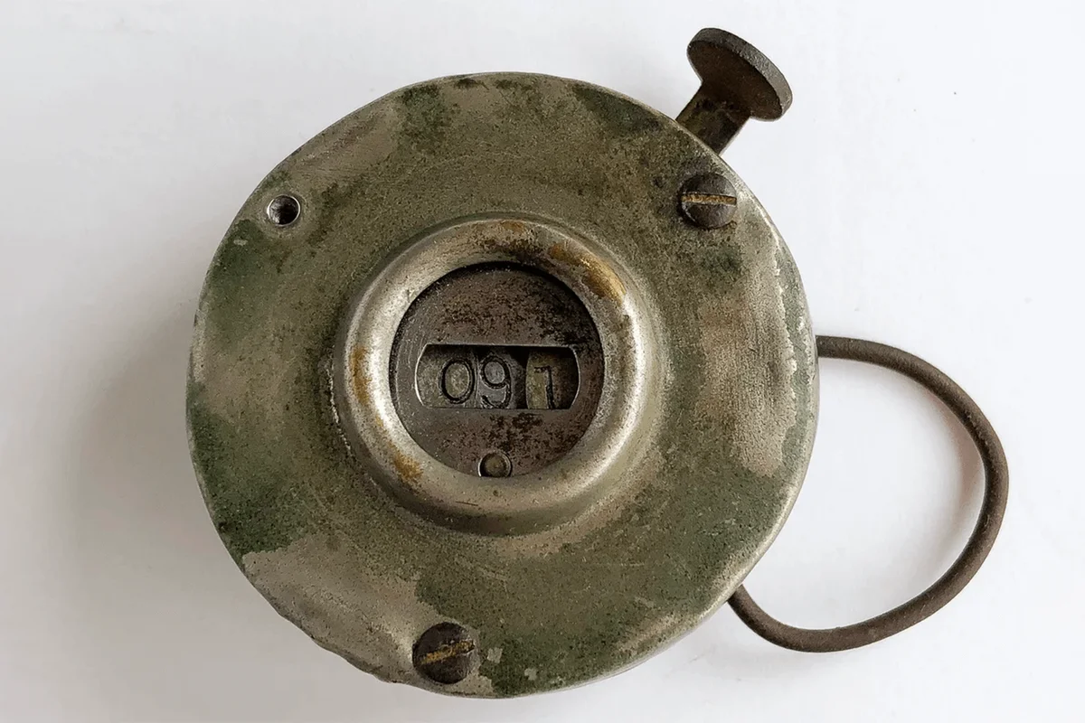 Vintage Working Hand Held Mechanical Counter