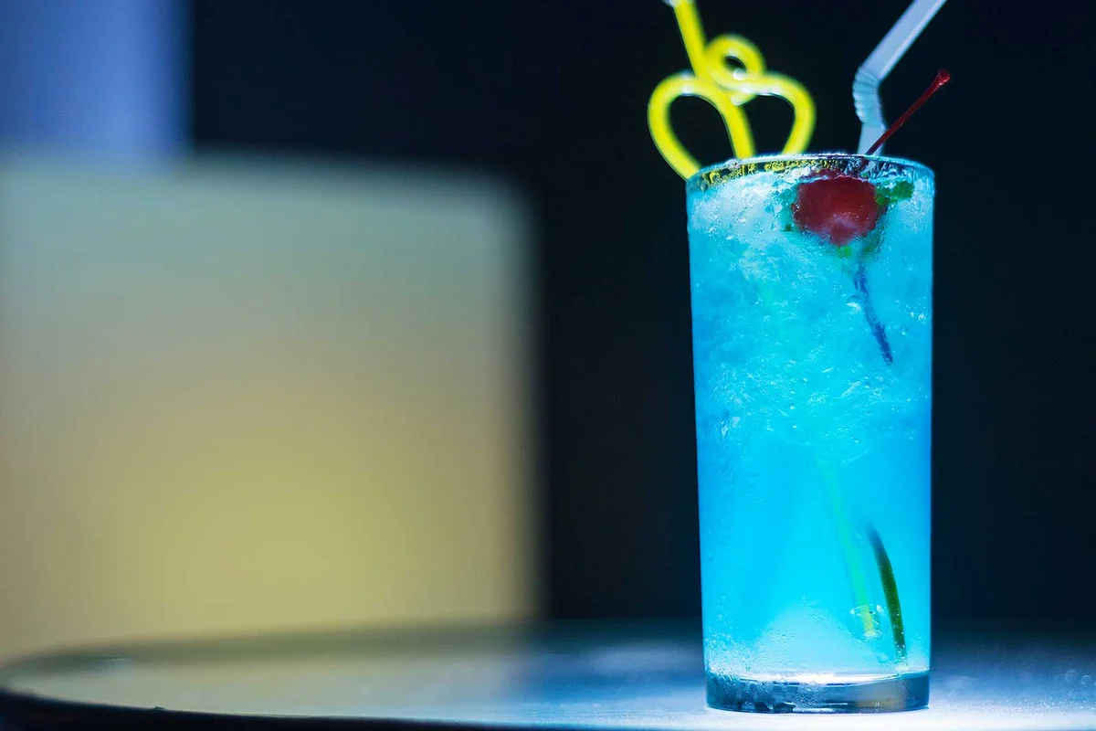 4th of July red white and blue cocktail
