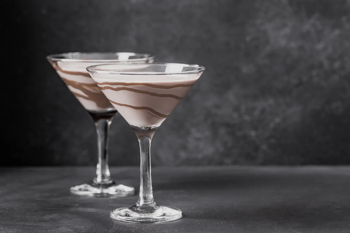 Bananas Foster Martini Cocktail
