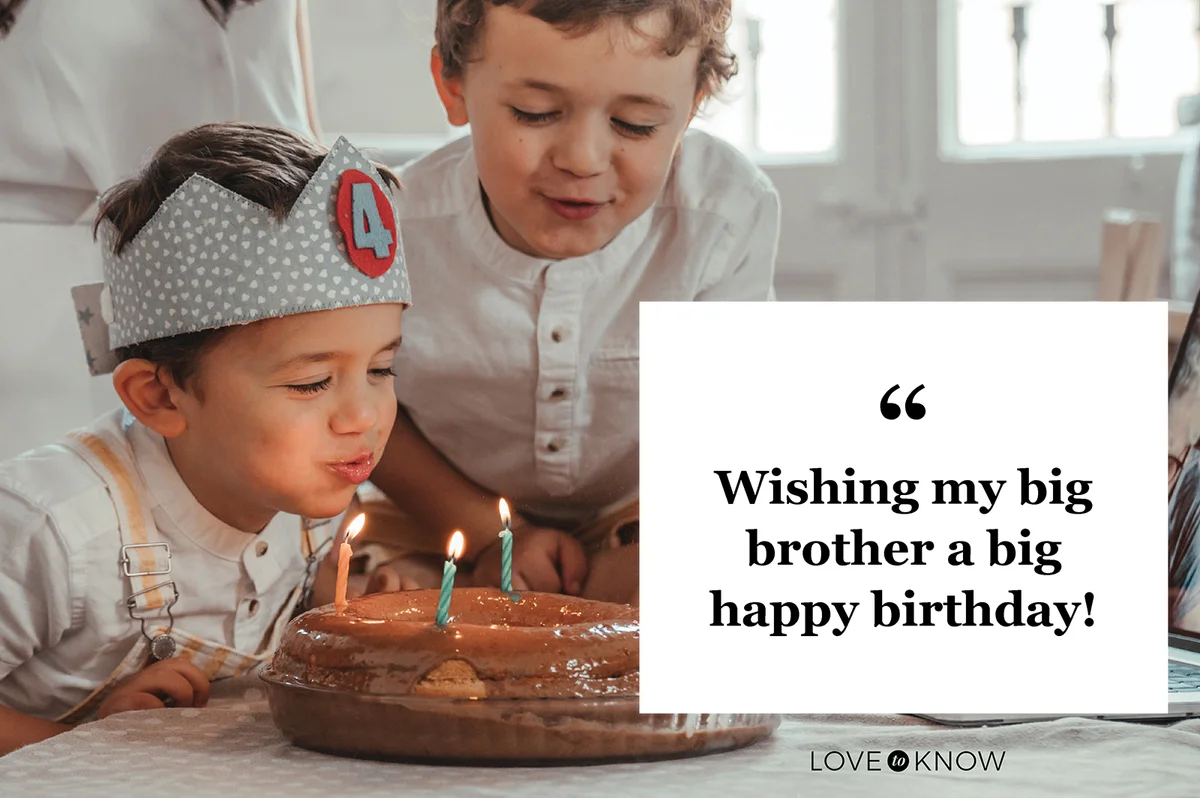 Brothers celebrating a birthday