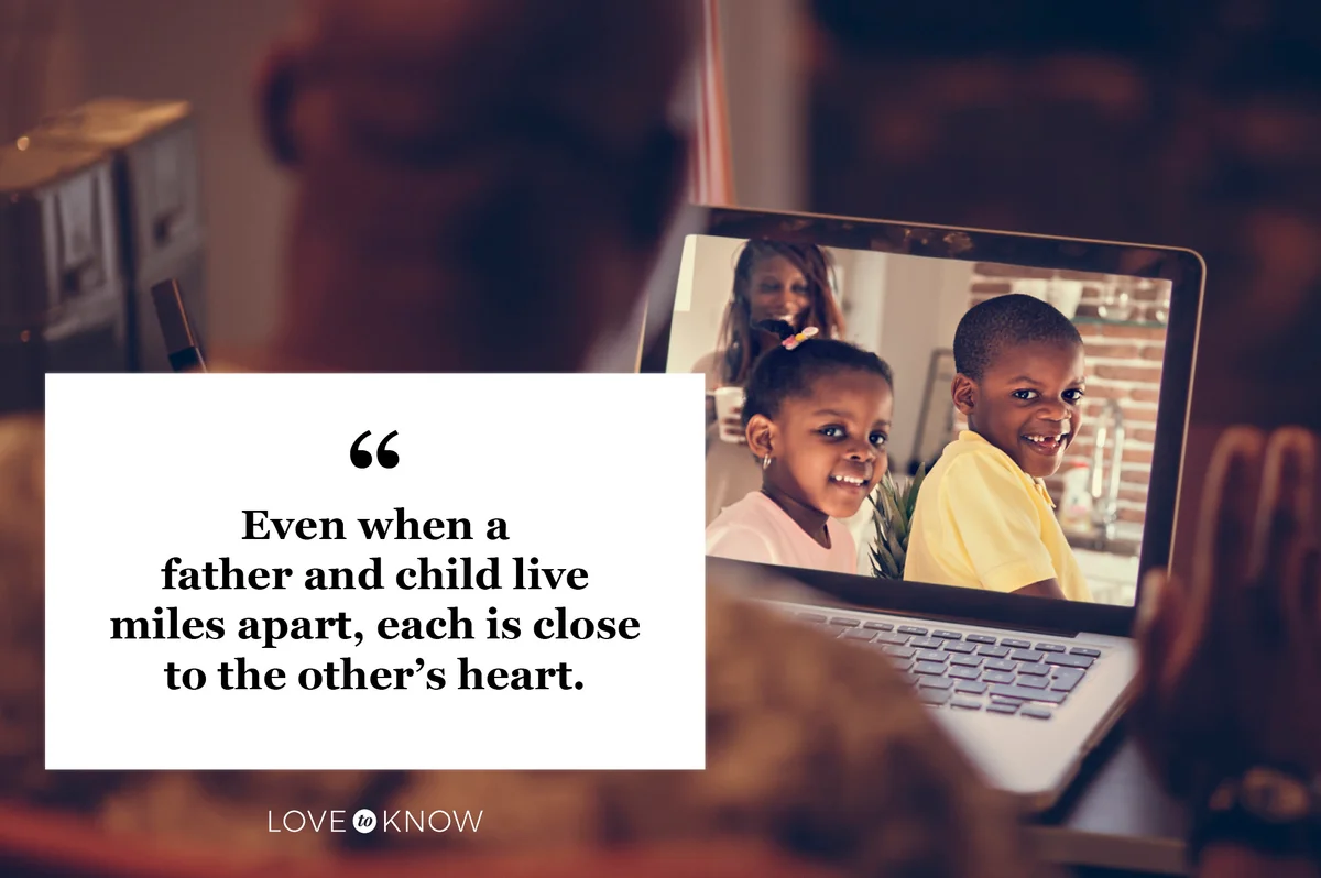 dad quotes father video chat with children