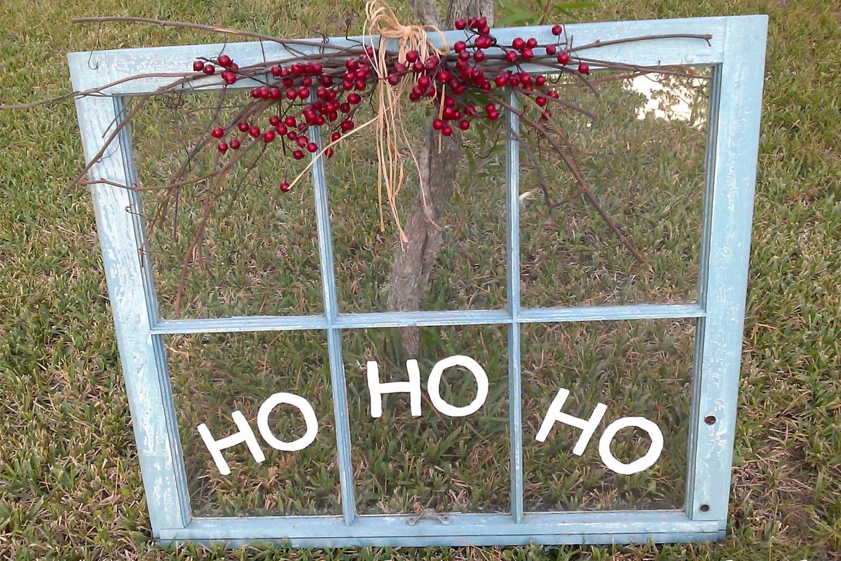 window frame holiday decor