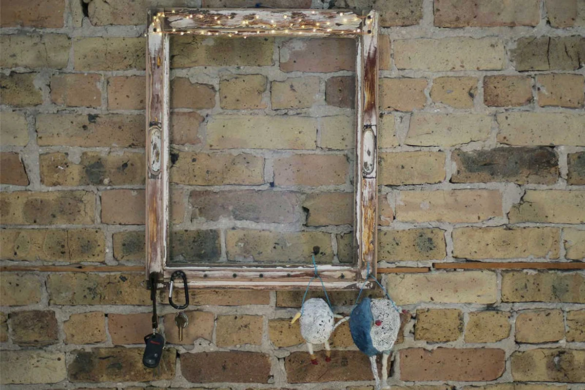 window frame key holder