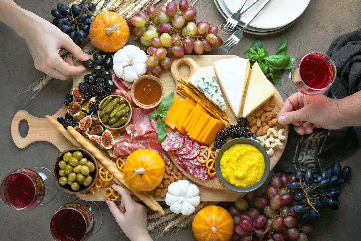 Fall party charcuterie board