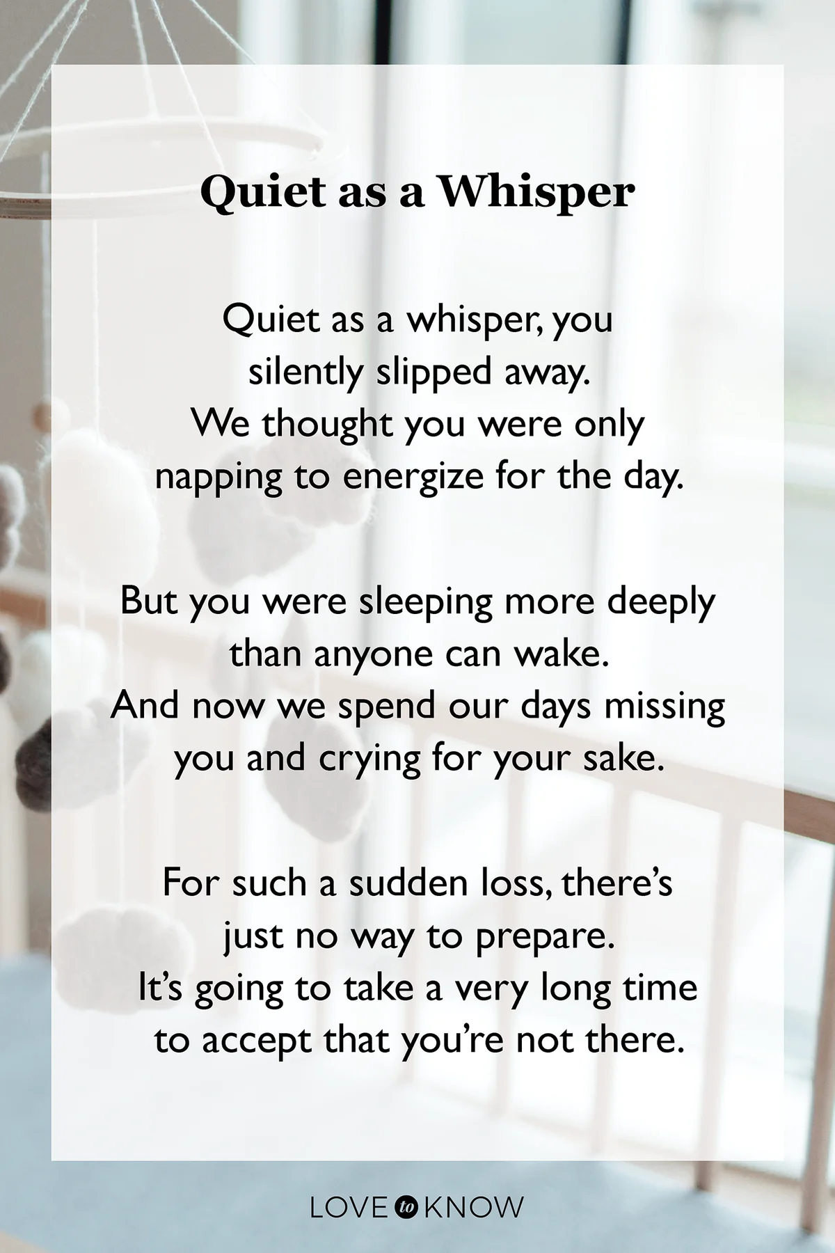 Quiet as a whisper poem