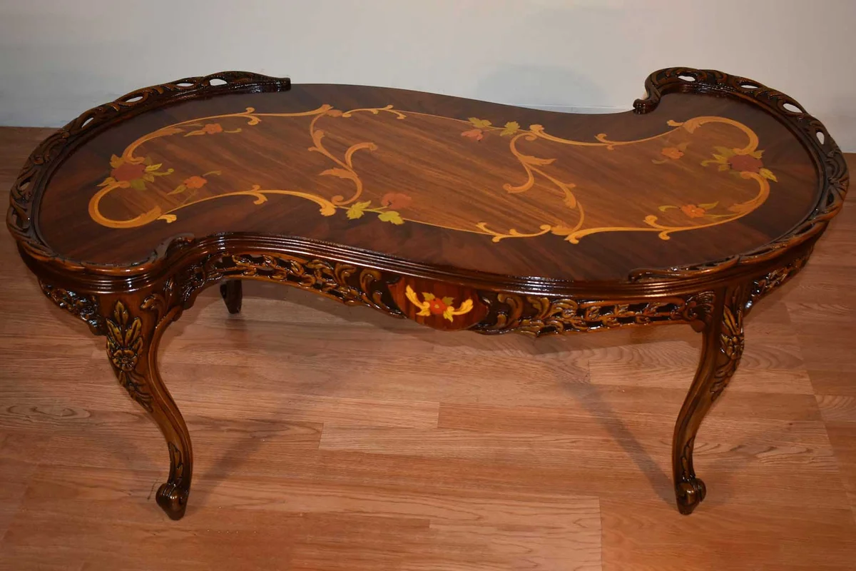 1910s Antique French Louis XV Edwardian Coffee Table