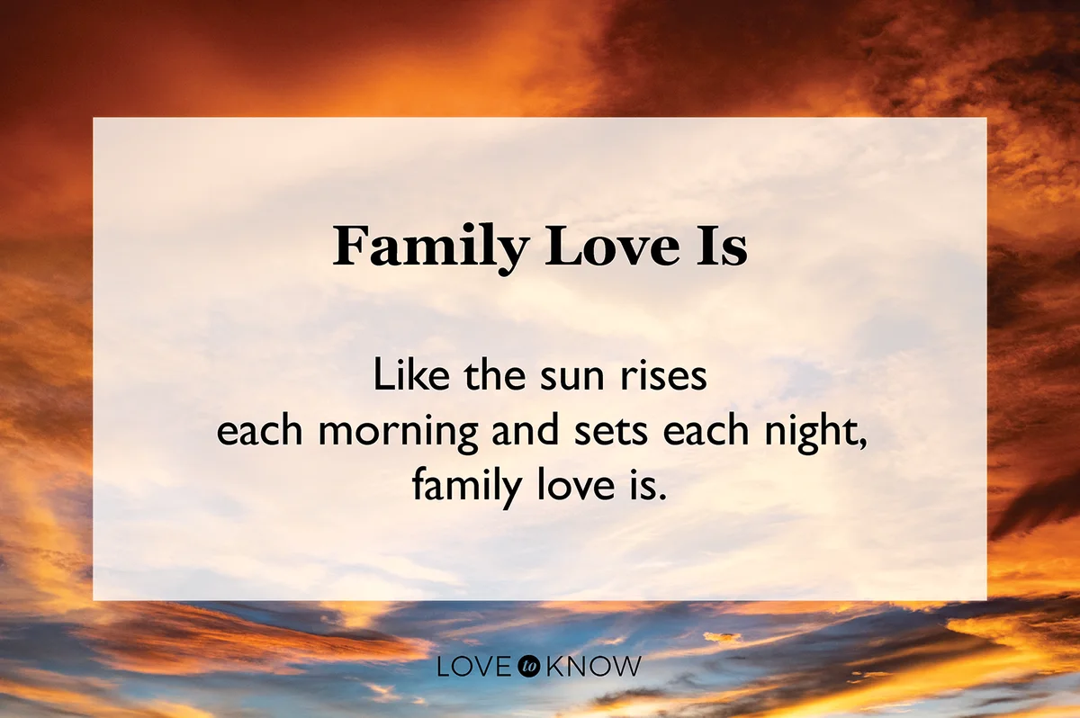 Family love is haiku
