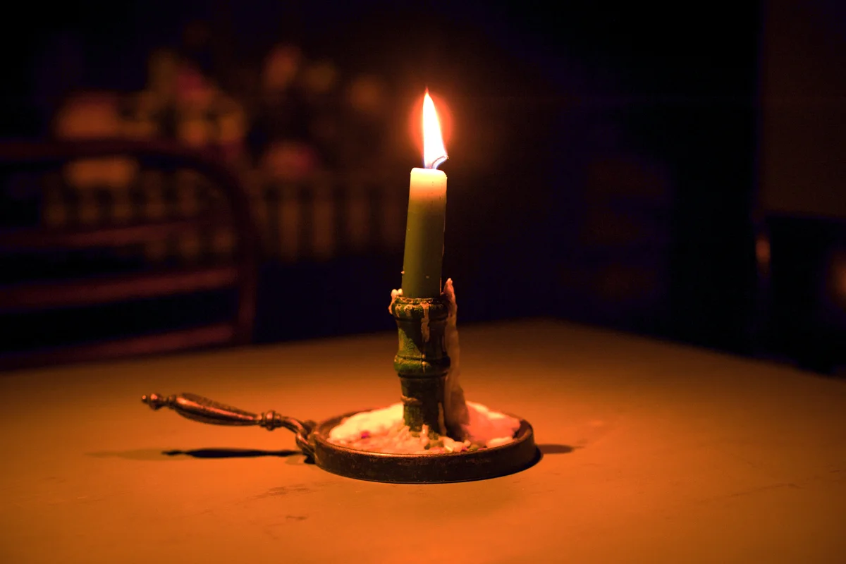 Chamberstick on a table