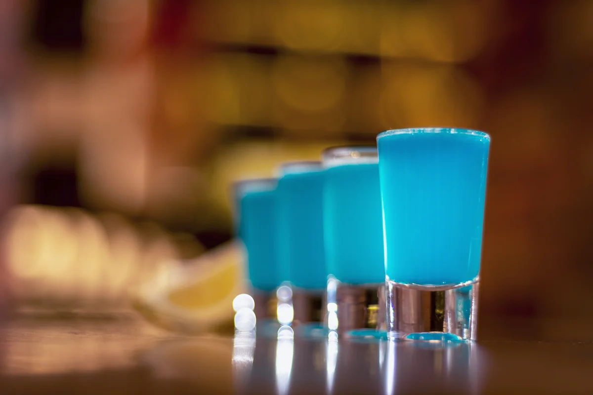 Blue shallow lagoon shots
