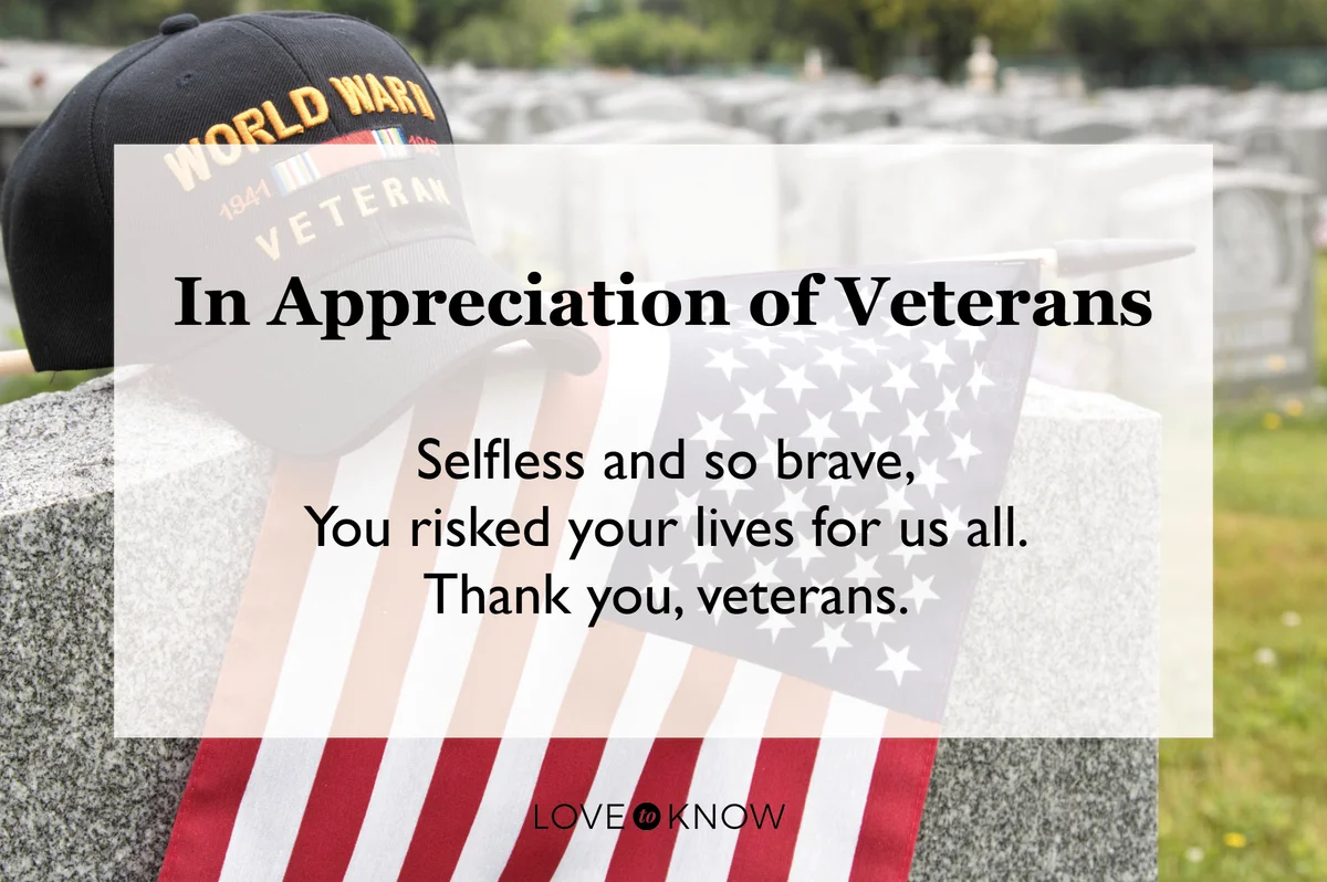 Poem honoring soldiers veterans