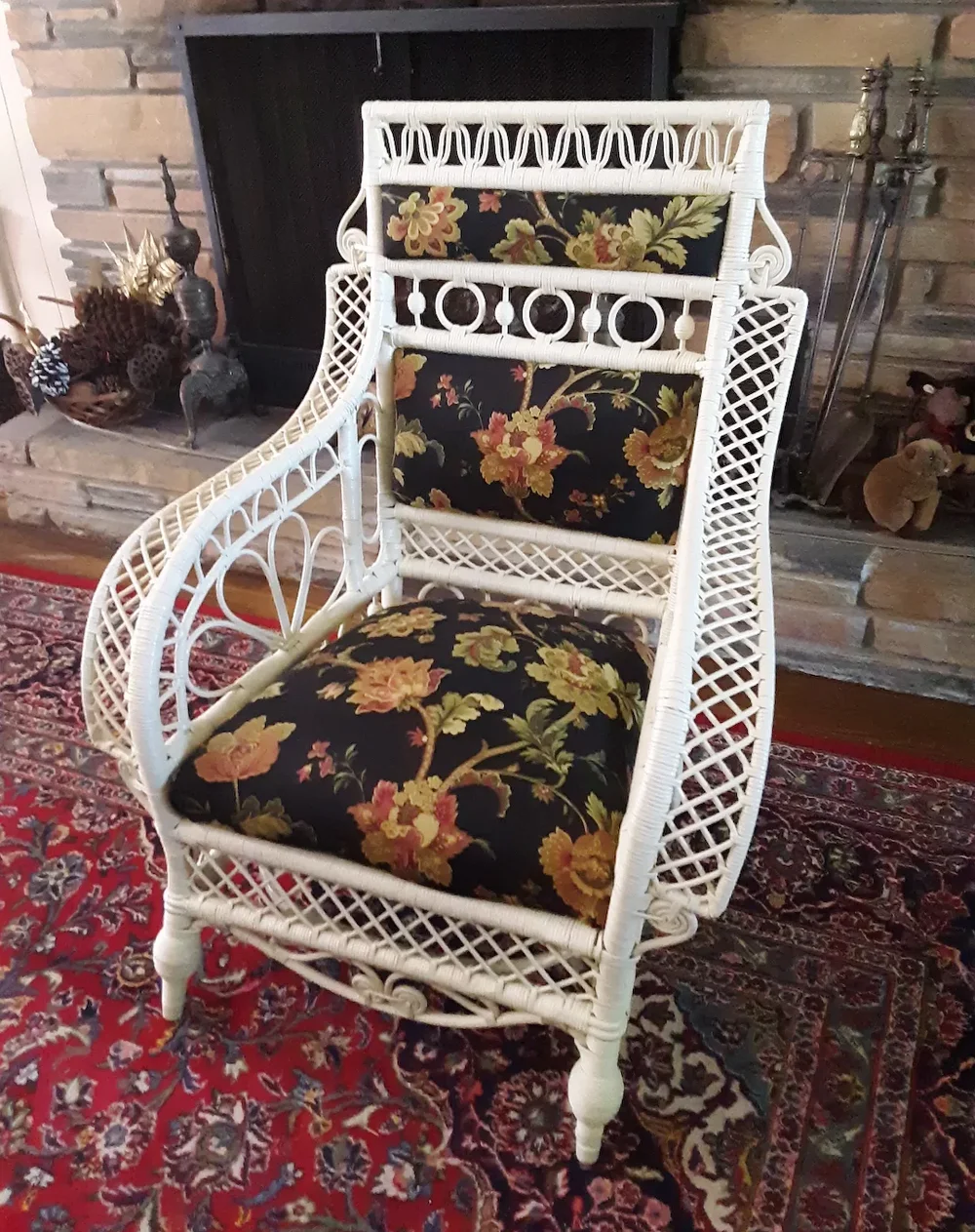 Antique Wicker Chair Circa 1880's Rare Victorian