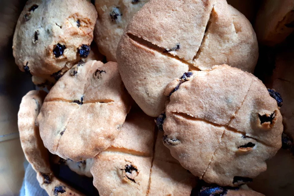 Soul cakes eaten during Halloween, All Saints' Day and All Souls' Day