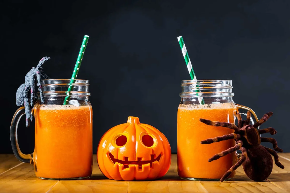Bloody Screwdriver Halloween cocktail