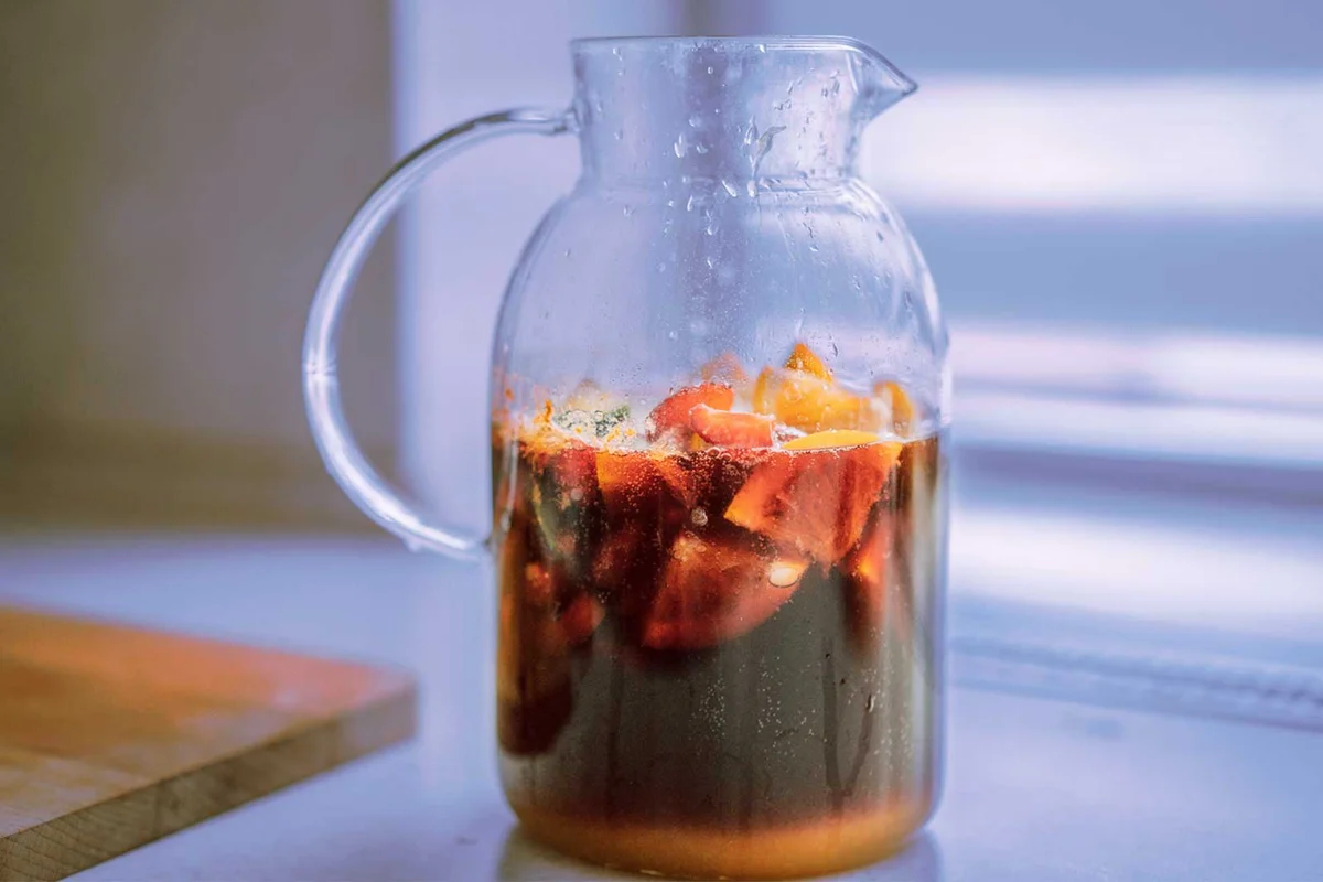 Blood Orange Sangria Halloween Cocktail