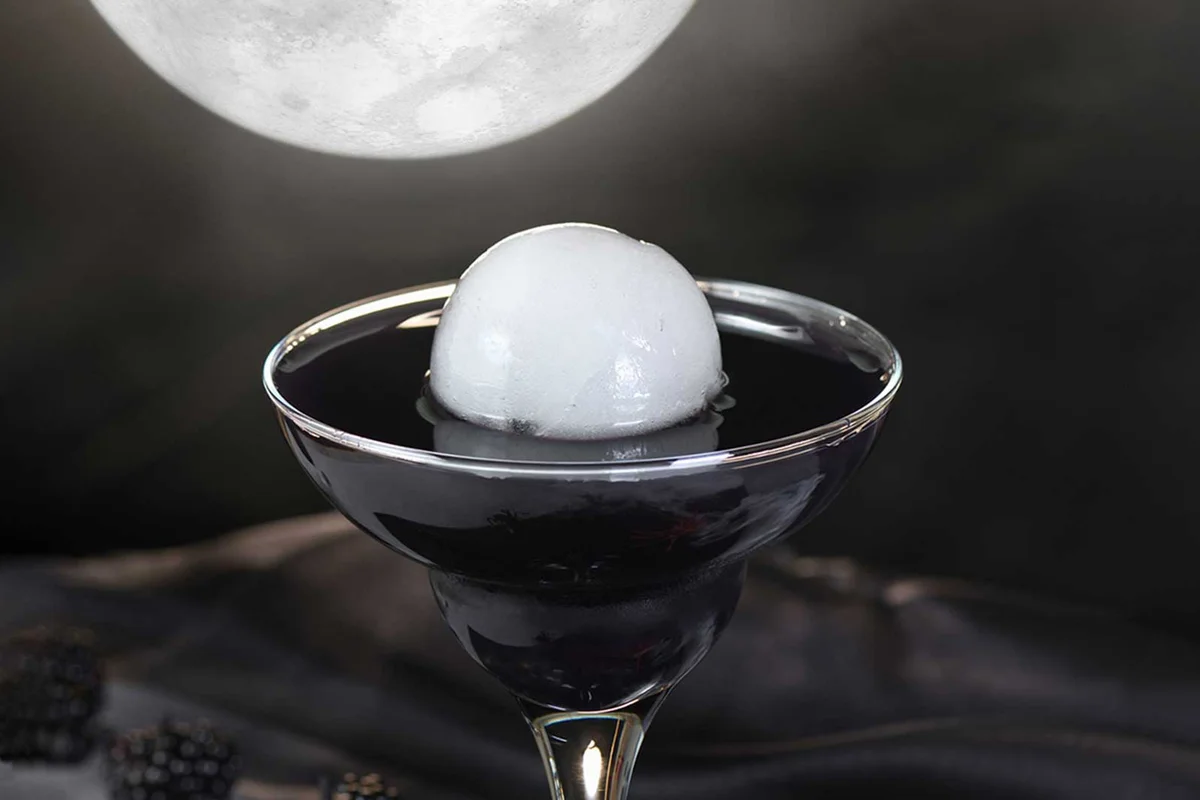 Black Night Margarita Halloween tequila cocktail