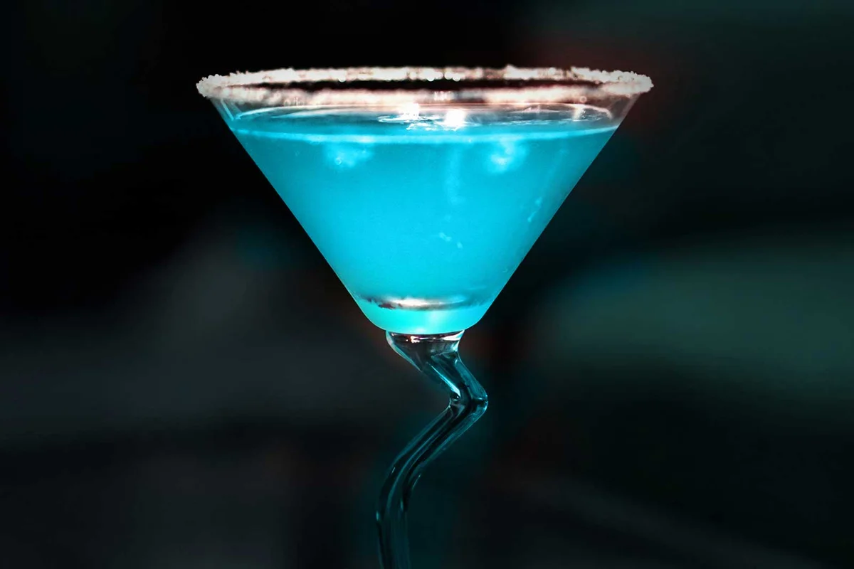Blue Moon Margarita Halloween tequila cocktail