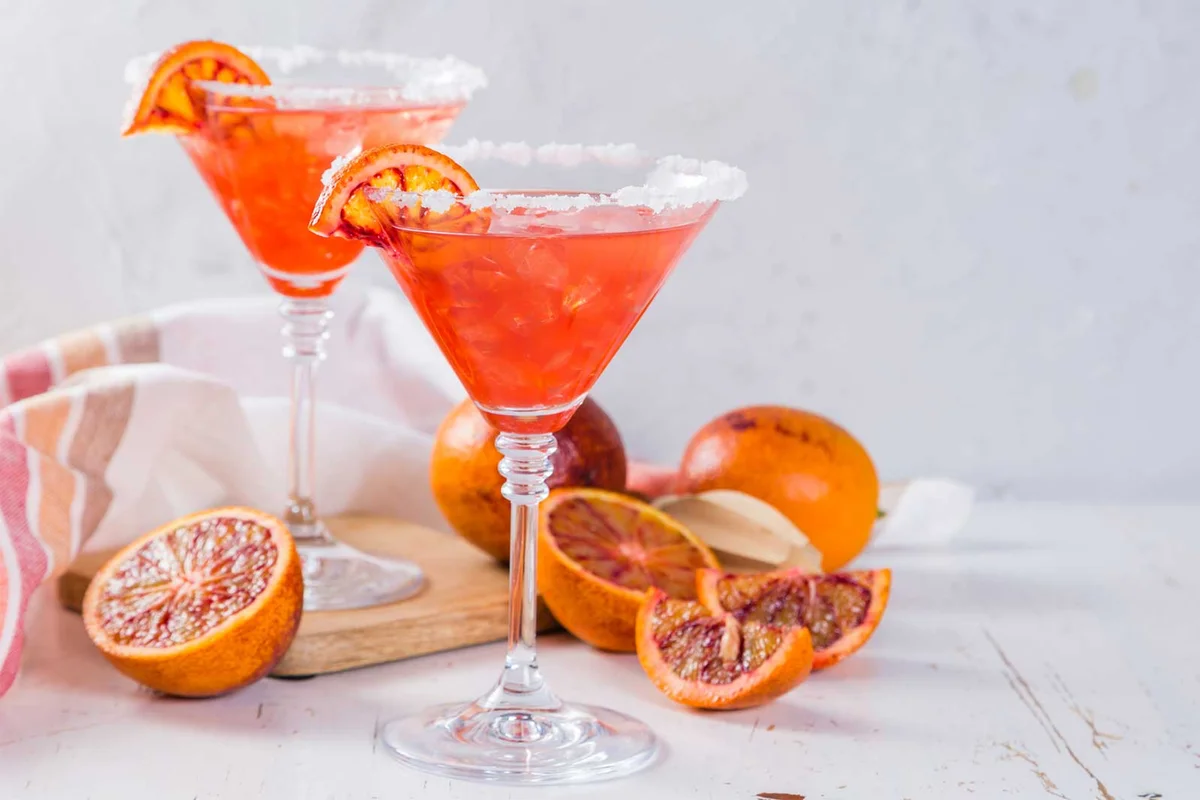 Blood Orange Margarita Halloween tequila cocktail