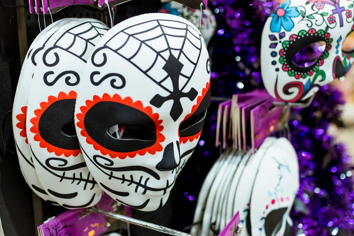 Halloween Masks el Dia de los Muertos Mexico