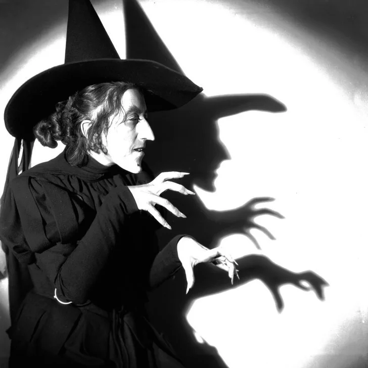 Margaret Hamilton in the role of Miss Gulch, The Wicked Witch of the West