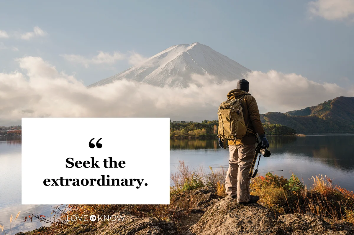 Man discovering beautiful Mt. Fuji