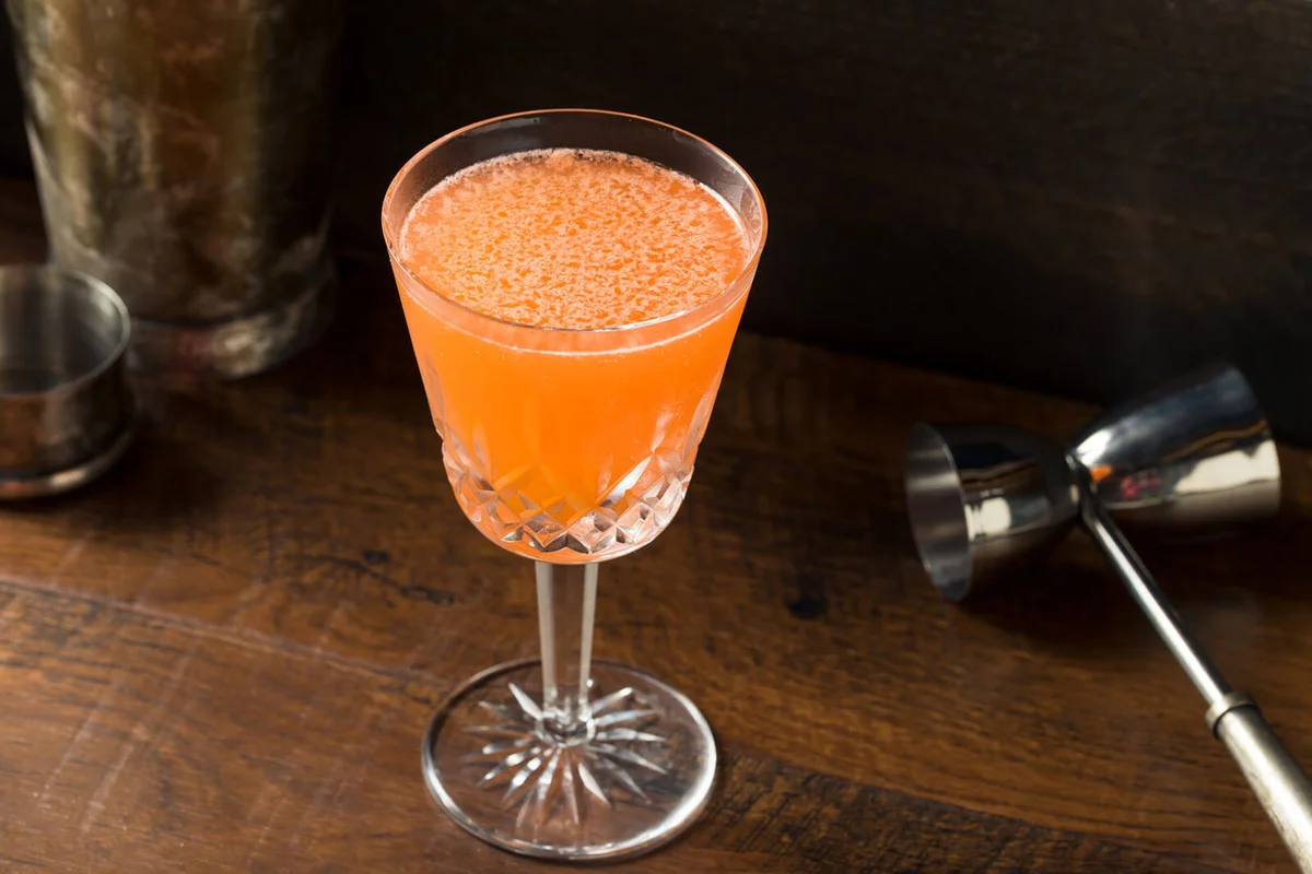 Boozy Red Naked and Famous Cocktail