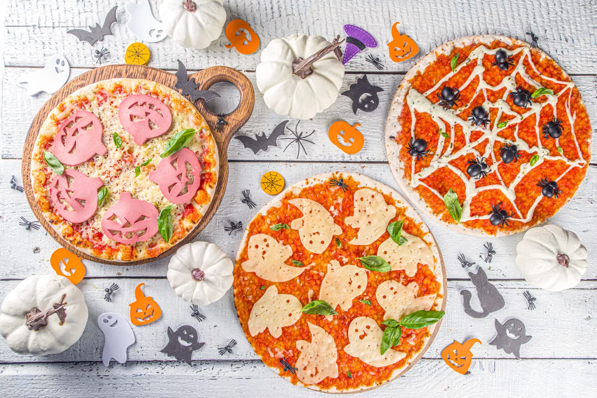 Halloween funny pizza