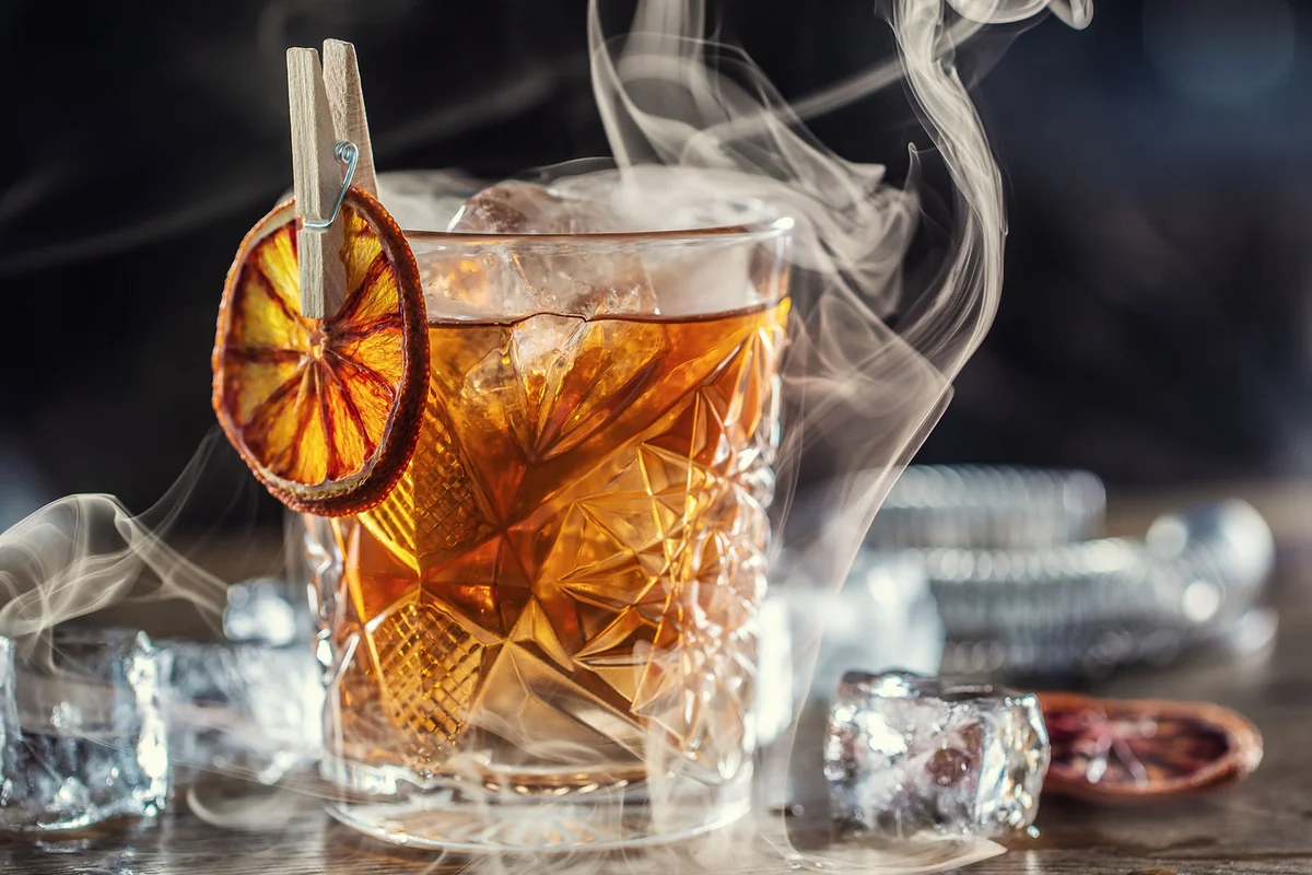 Hells Fires smoked Halloween cocktail