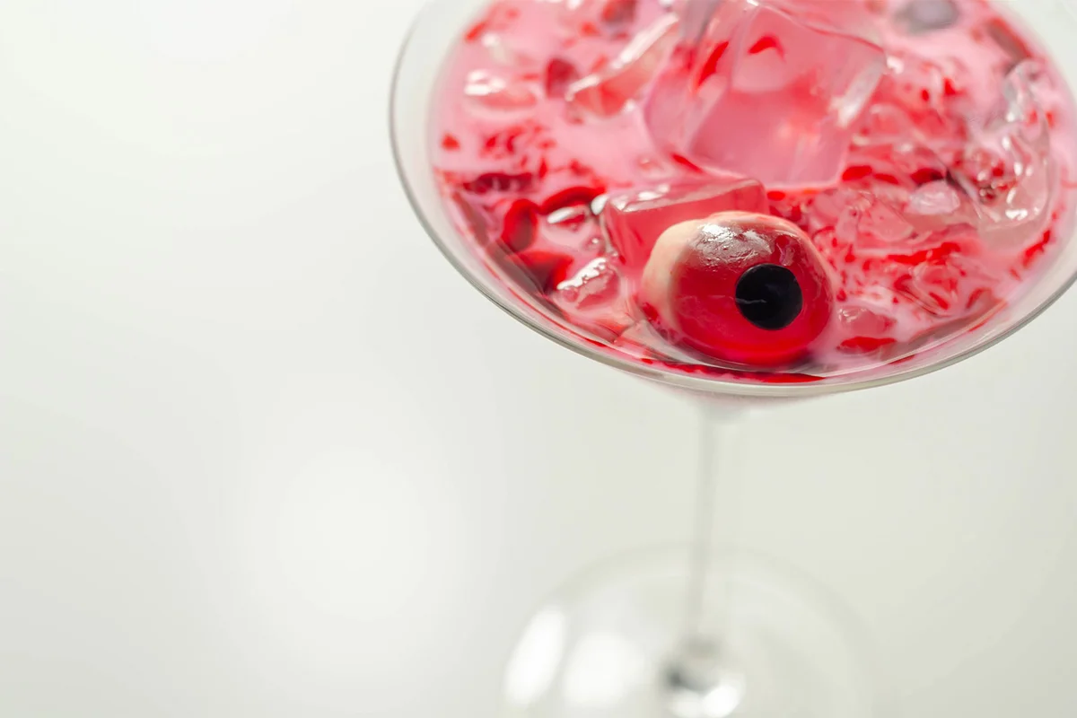 Bloody Eye Martini Halloween cocktail