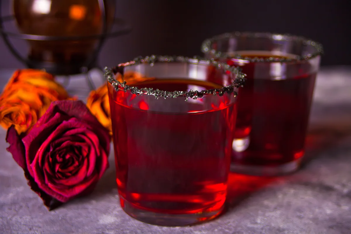 Roses for Emily Halloween cocktail