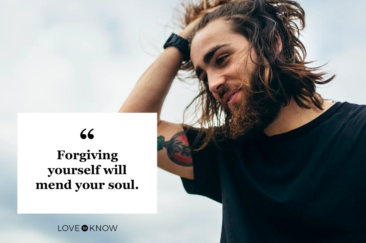 forgiveness quote man deciding to forgive himself