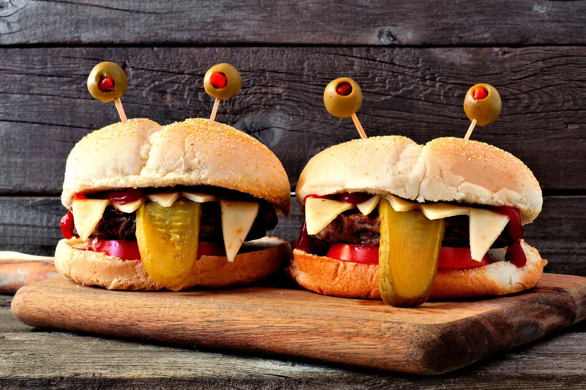 Halloween Monster Burgers